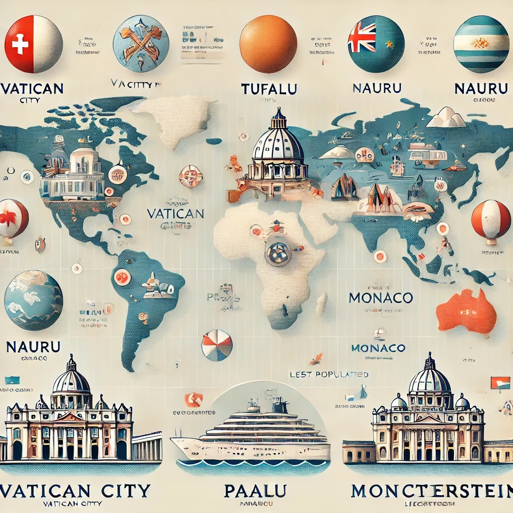 세계에서 인구가 가장 적은 나라 TOP 6