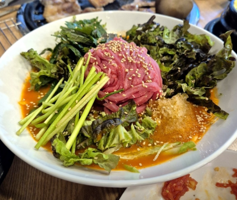 천안 한우육회물회 2