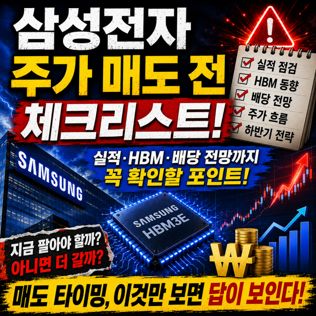 삼성전자 주가 매도 체크리스트