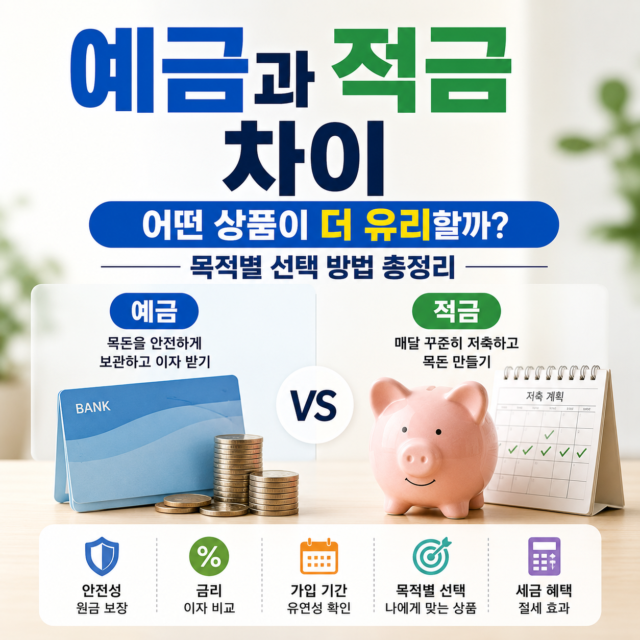 예금과 적금 차이