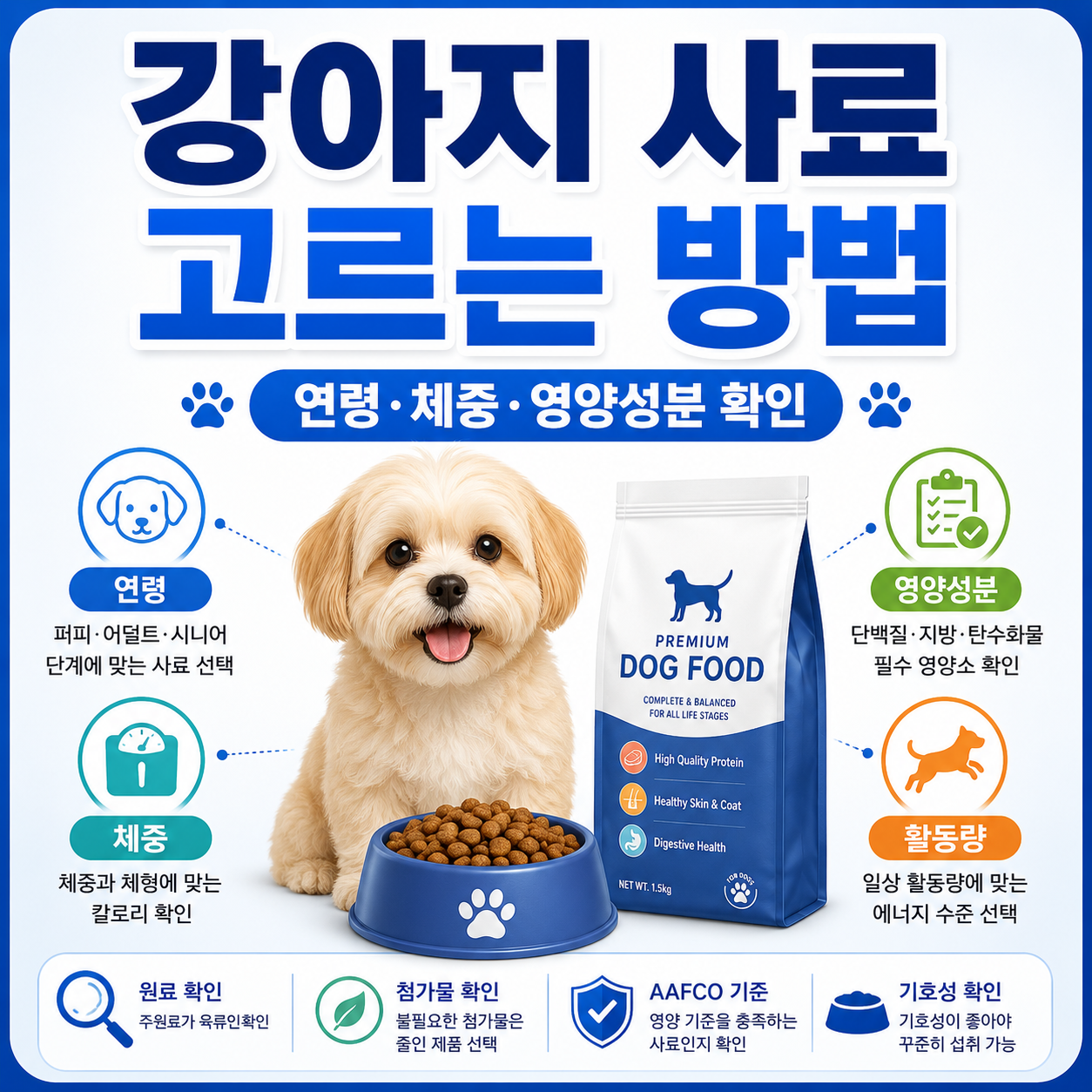 강아지 사료 고르는 방법