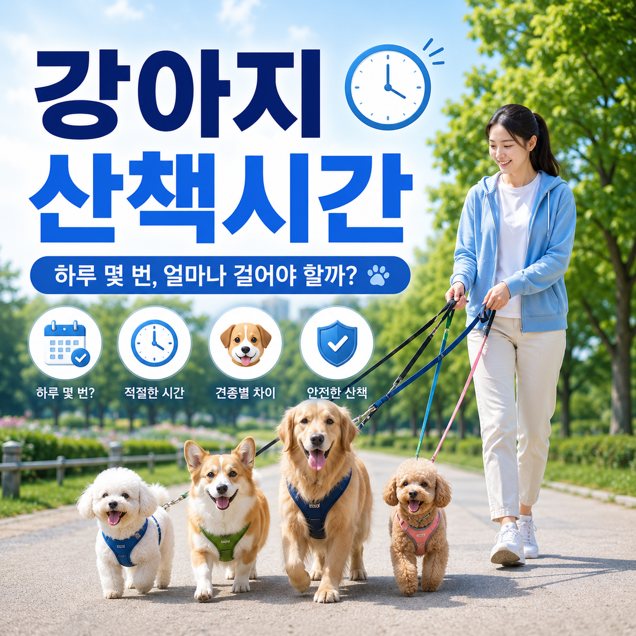 강아지 산책시간