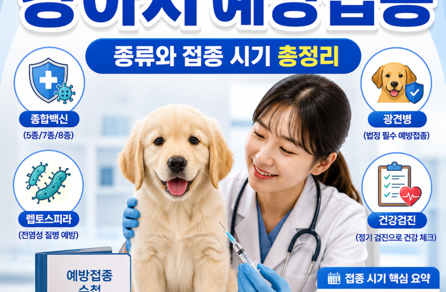 강아지 예방접종