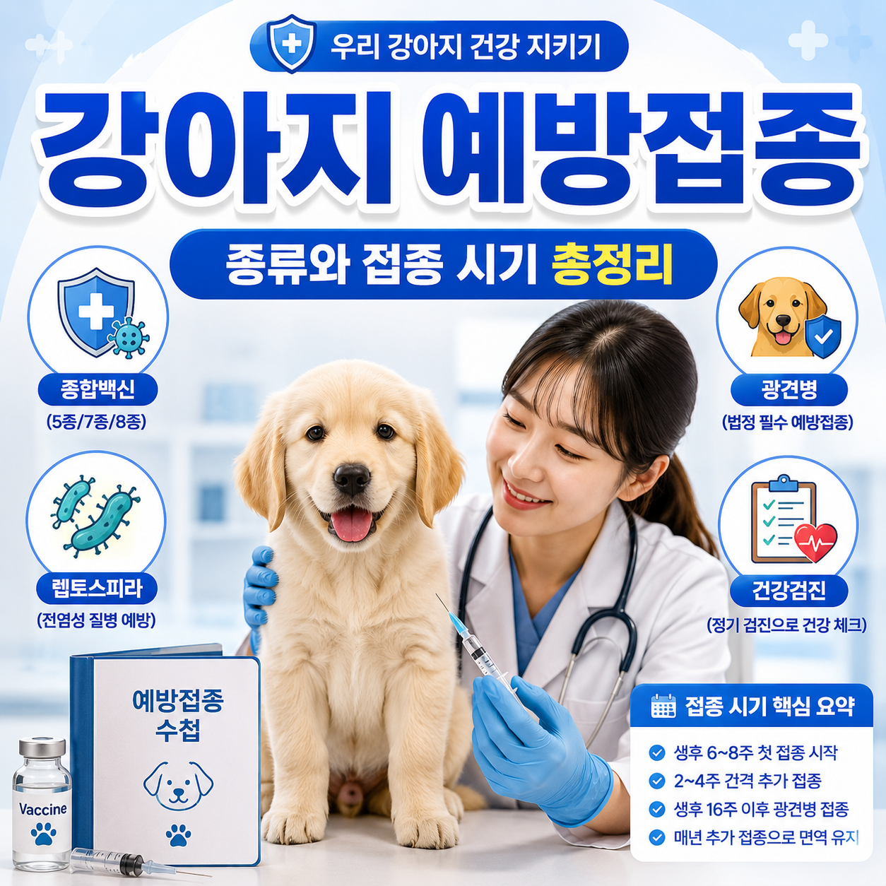 강아지 예방접종