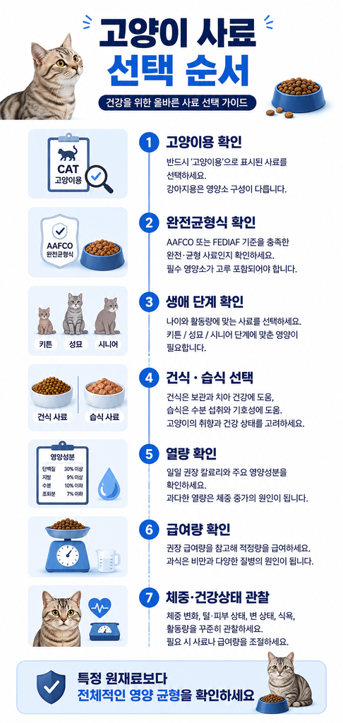 고양이 사료 고르는 방법 1