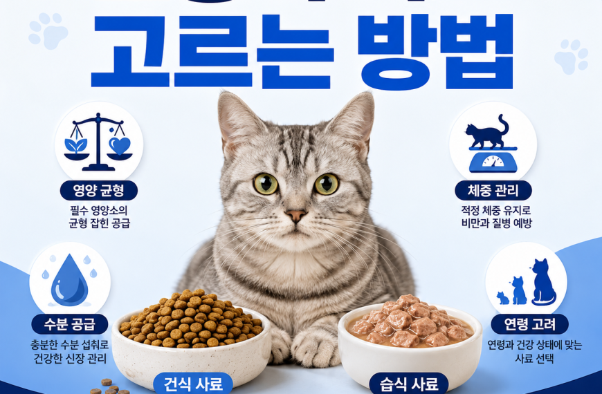 고양이 사료 고르는 방법