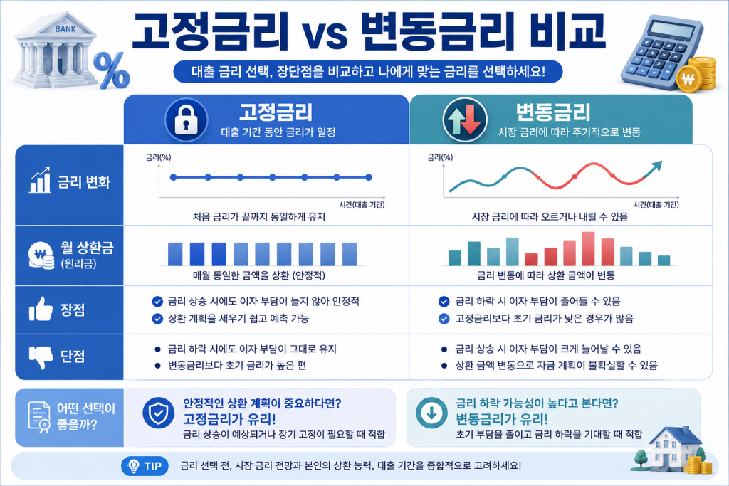 고정금리와 변동금리 차이 1
