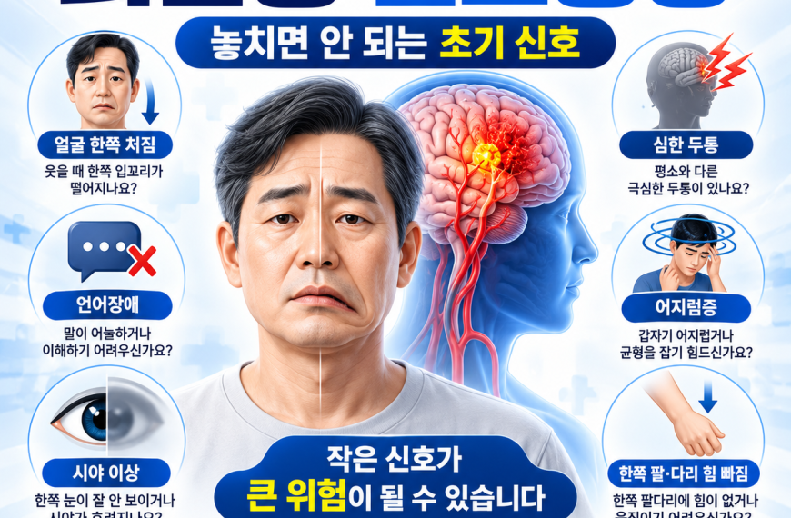 뇌졸중 전조증상
