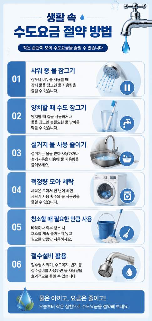 수도요금 절약 1