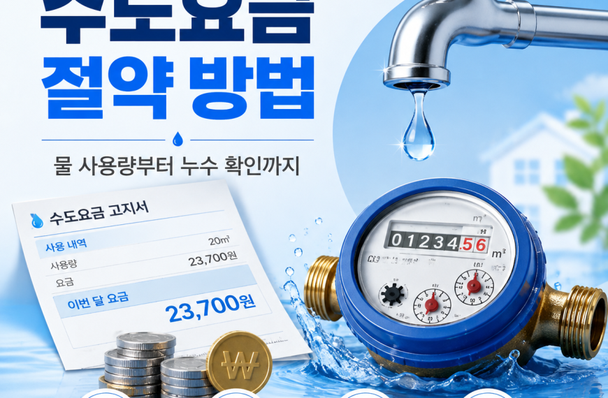 수도요금 절약