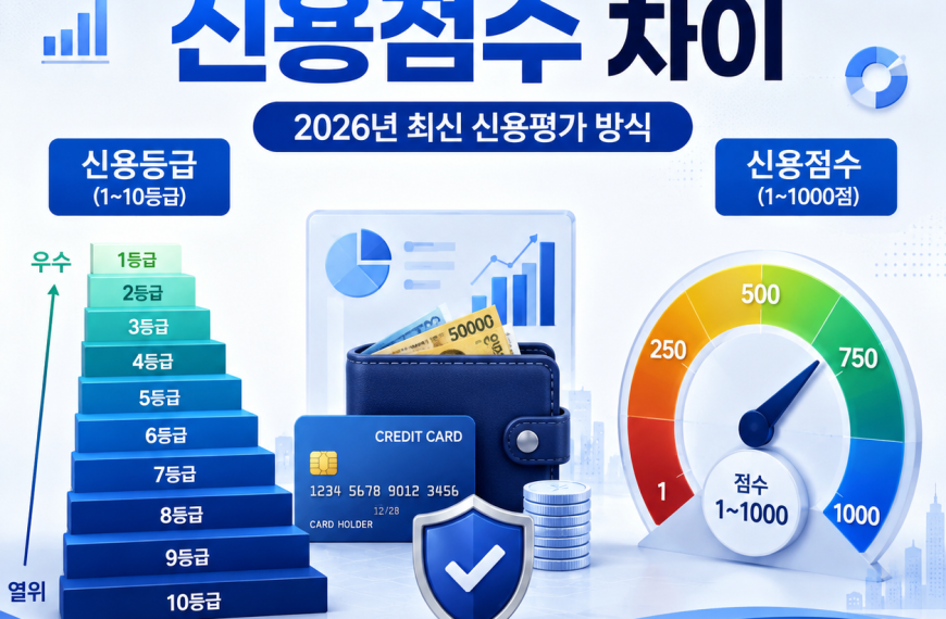 신용등급과 신용점수 차이