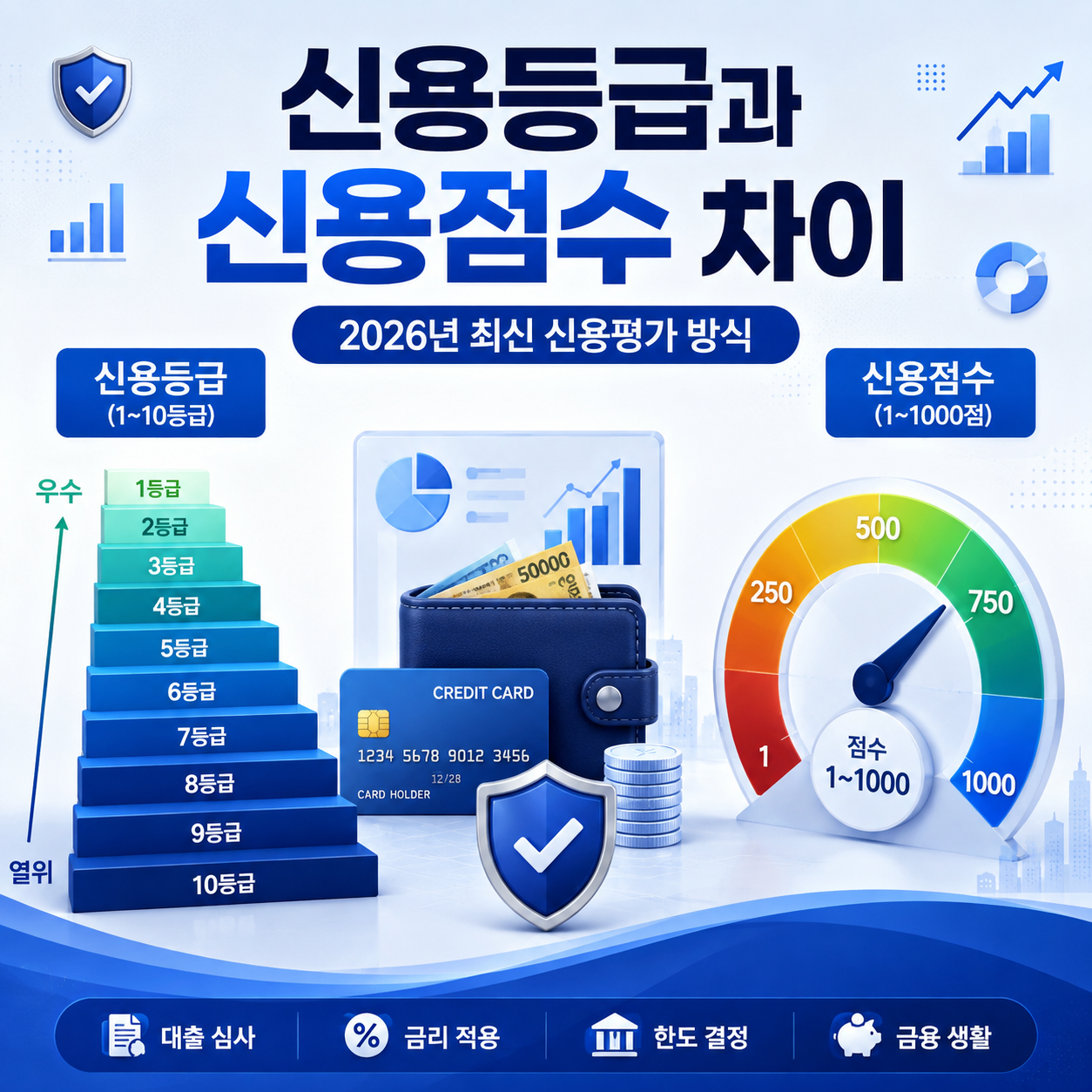 신용등급과 신용점수 차이