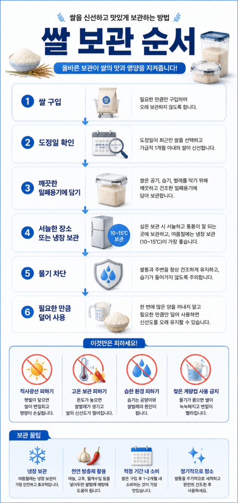 쌀 보관 방법 1