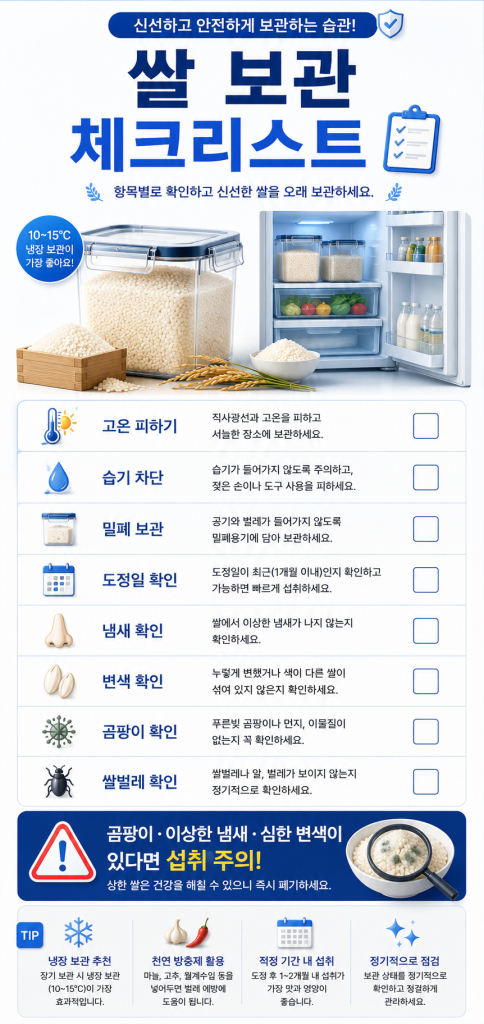 쌀 보관 방법 2