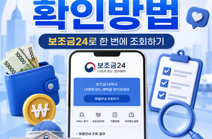 정부지원금 확인방법
