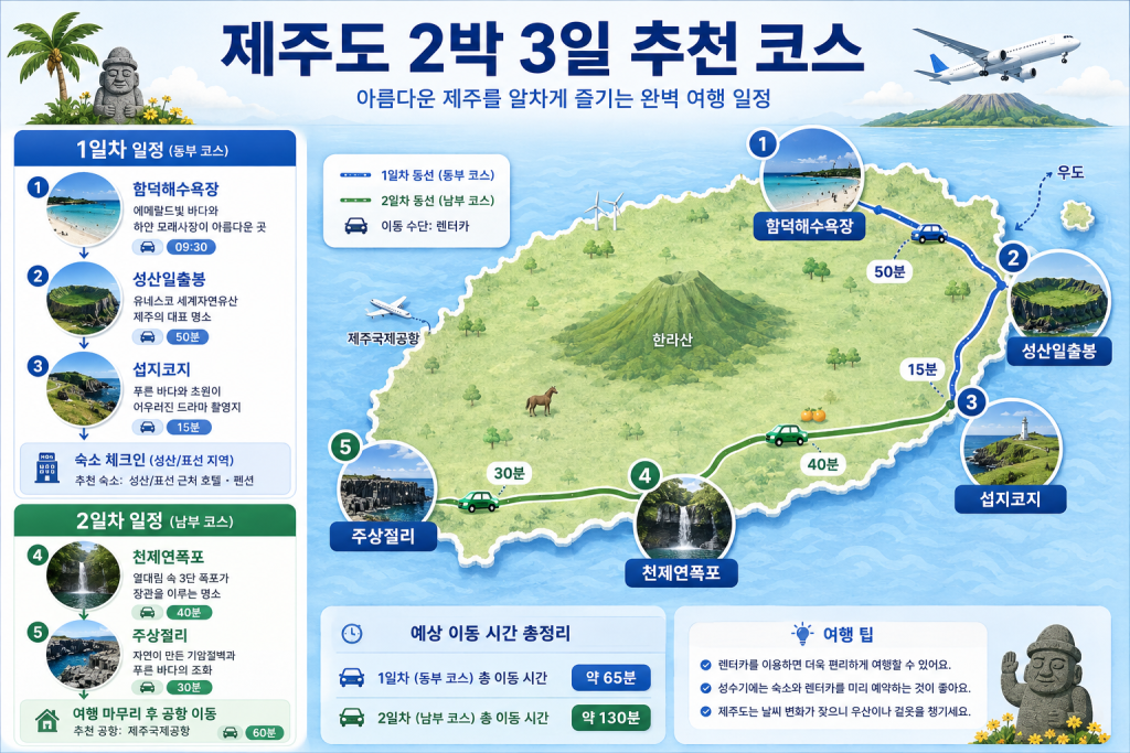 제주도 2박3일 1