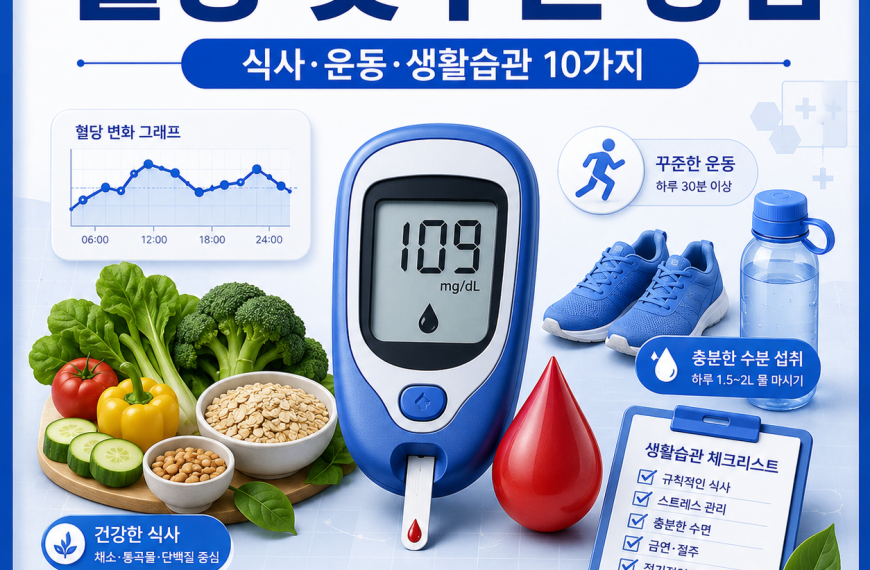 혈당 낮추는 방법