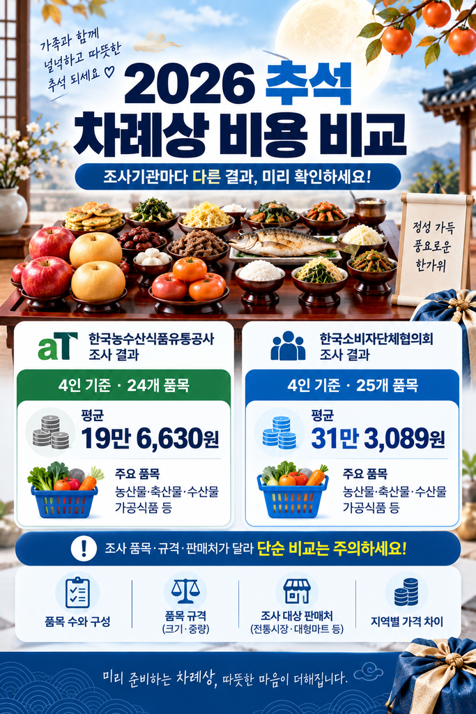 2026 추석 차례상 비용 1