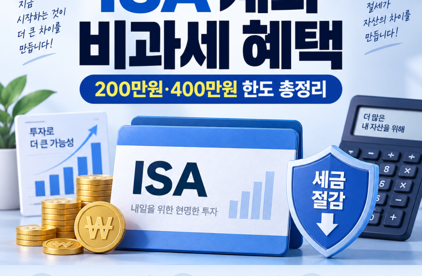 ISA 계좌 비과세 혜택