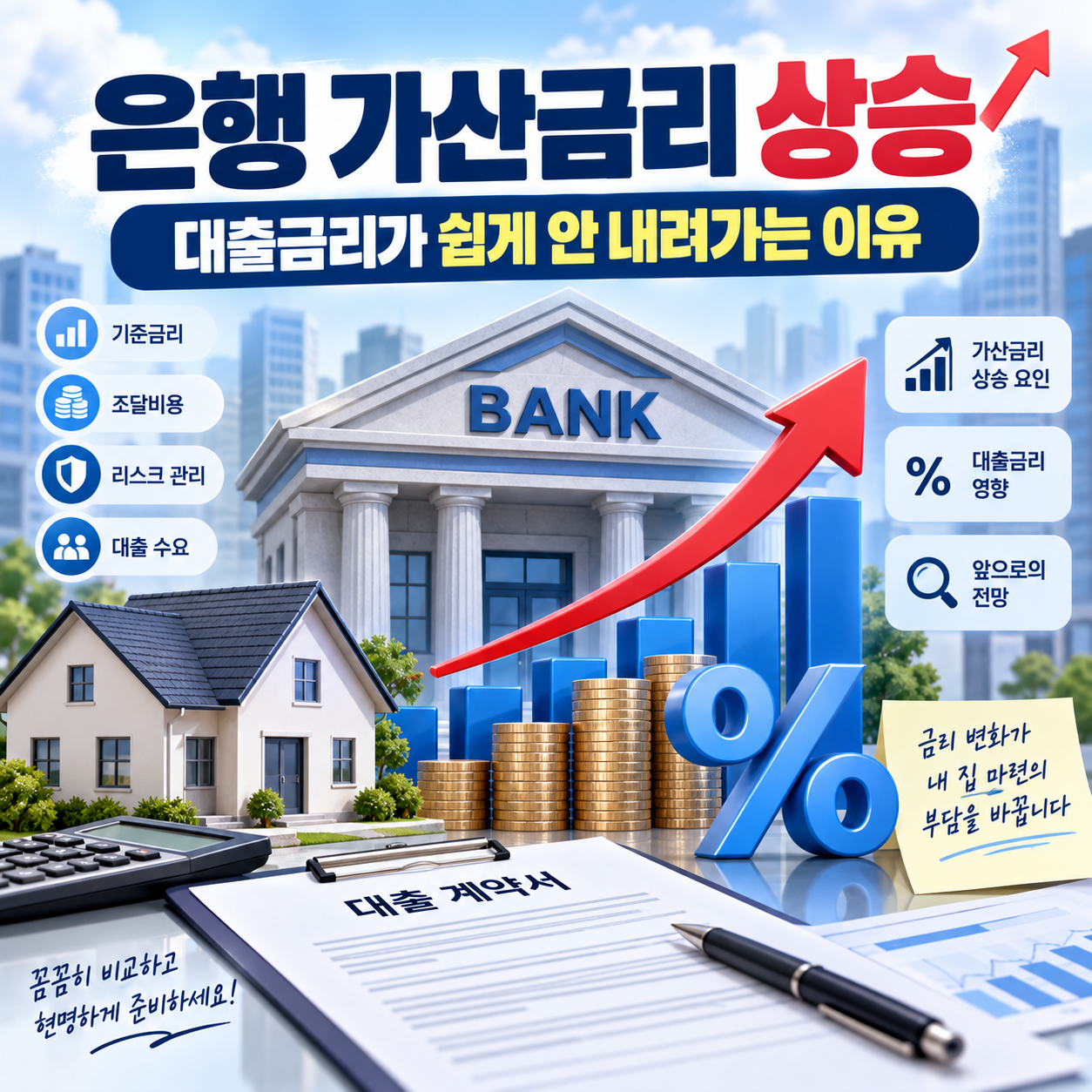 은행 가산금리 상승