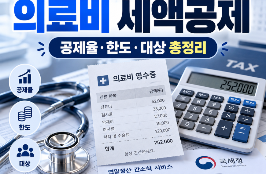 2026 연말정산 의료비 세액공제