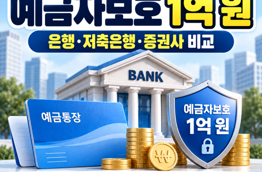 2026 예금자보호 한도
