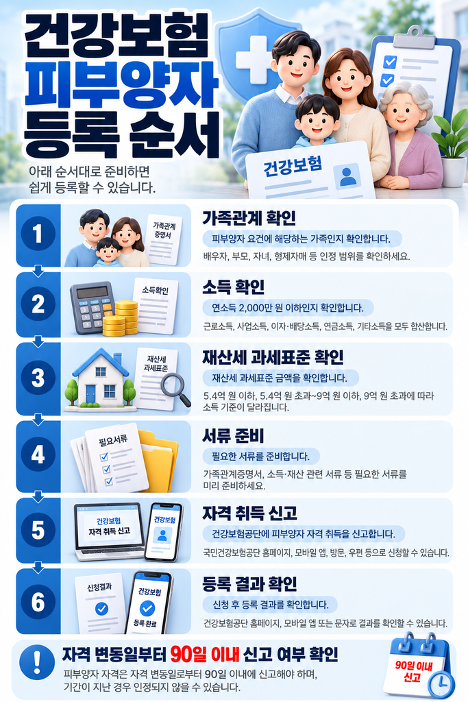 건강보험 피부양자 등록 조건 2