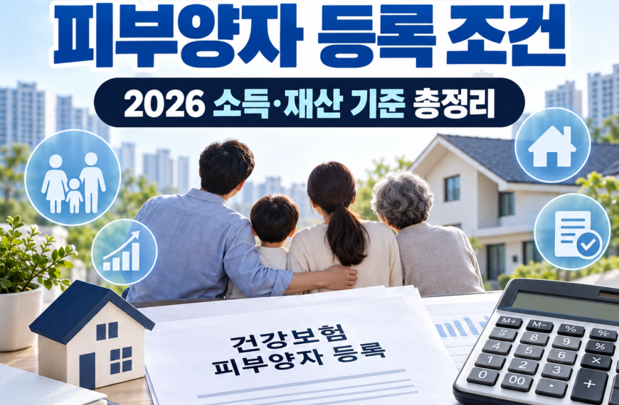 건강보험 피부양자 등록 조건