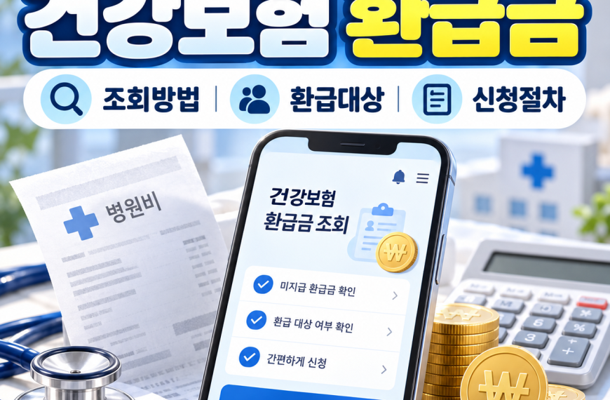 건강보험 환급금 조회