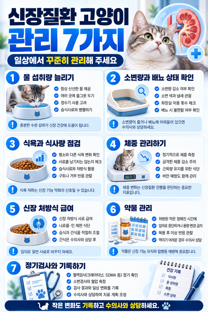 고양이 신장질환 관리 7가지