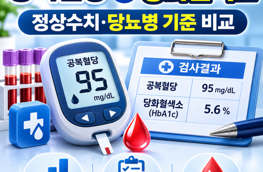 공복혈당 당화혈색소 차이