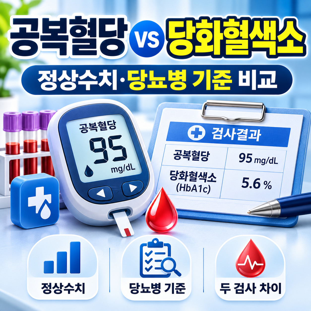 공복혈당 당화혈색소 차이
