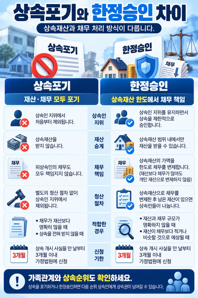 상속포기·한정승인 신청