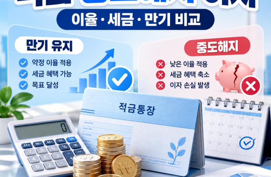 적금 중도해지 이자