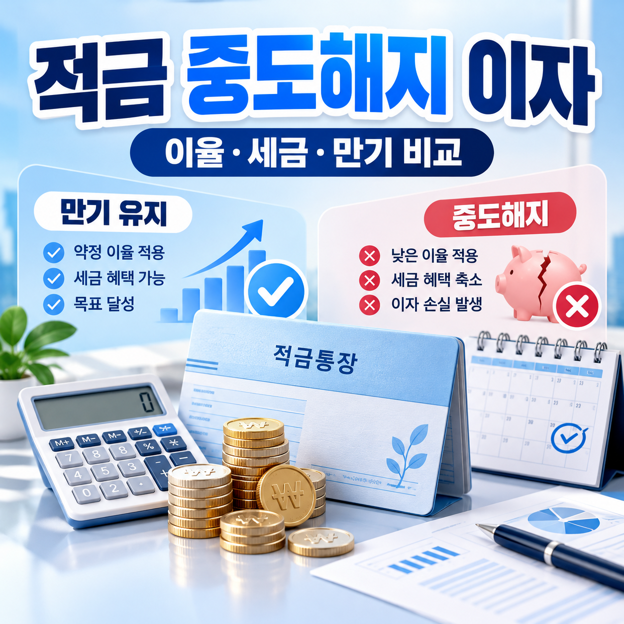 적금 중도해지 이자