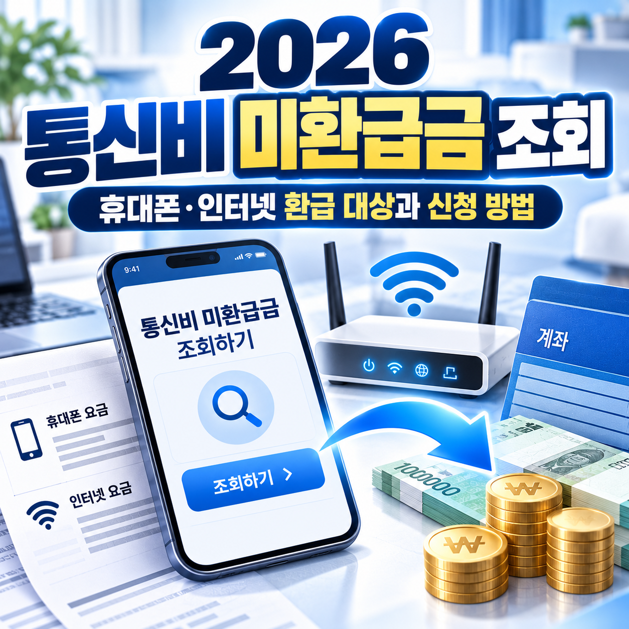 통신비 미환급금 조회