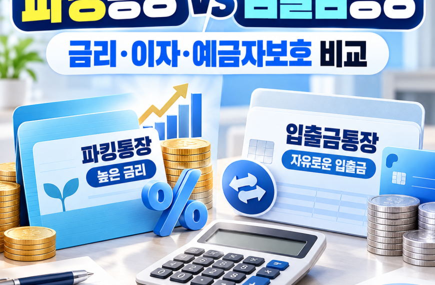 파킹통장 입출금통장 차이