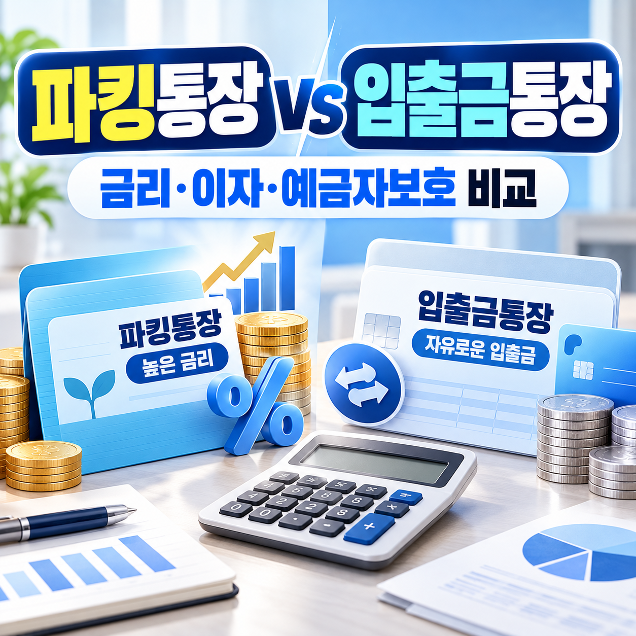 파킹통장 입출금통장 차이